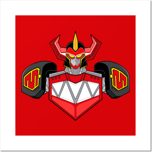 Megazord Mighty Morphin Posters and Art